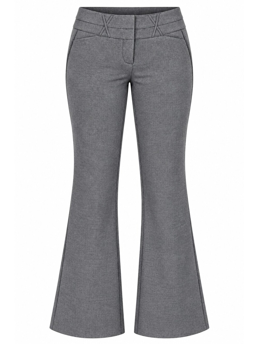 Gray Flare Dress Pants Women's Size 11 Stretch Bootcut Career Trousers